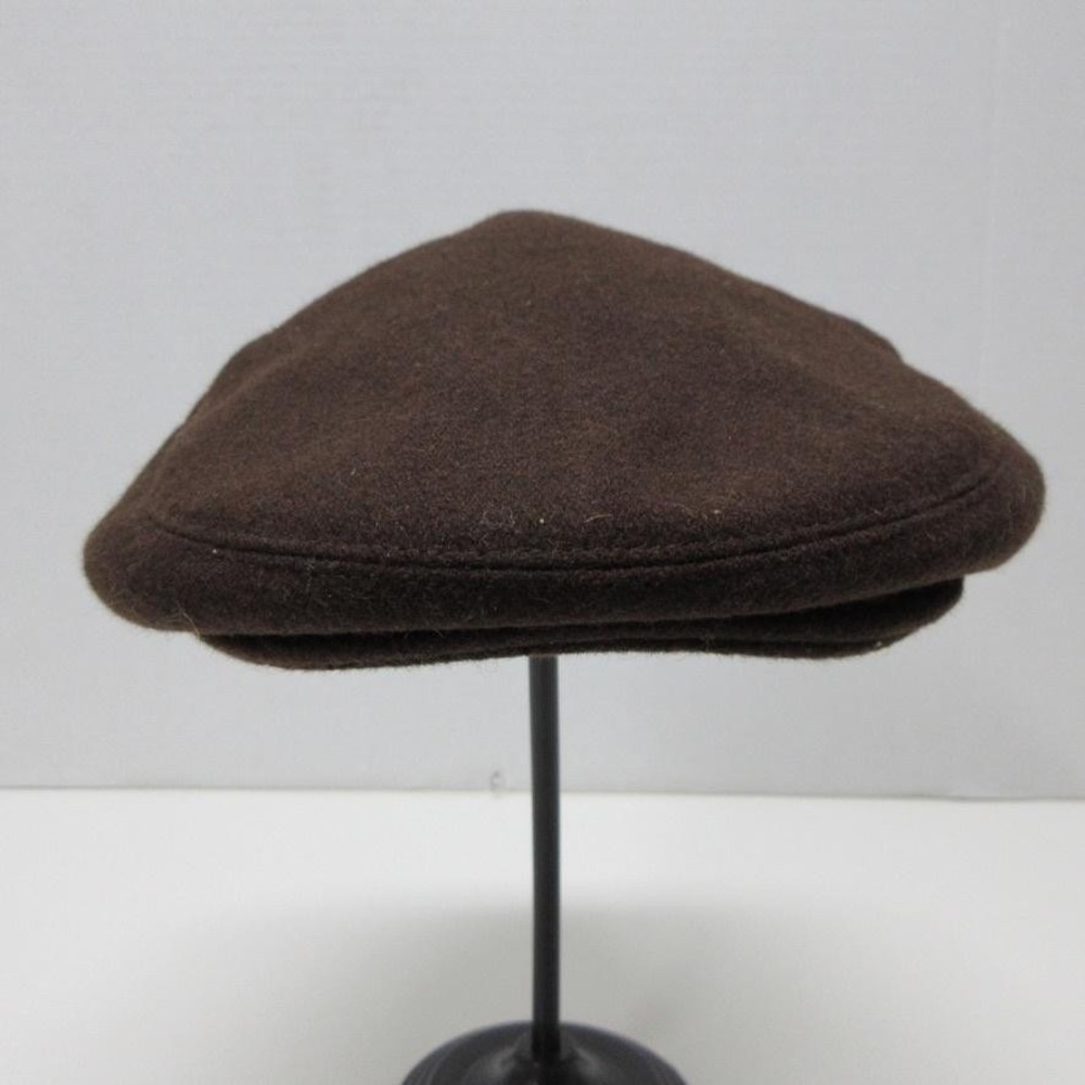 Newhattan Newsboy Cap Men XL Brown Wool Blend Flat Cap Academia Officecore Retro